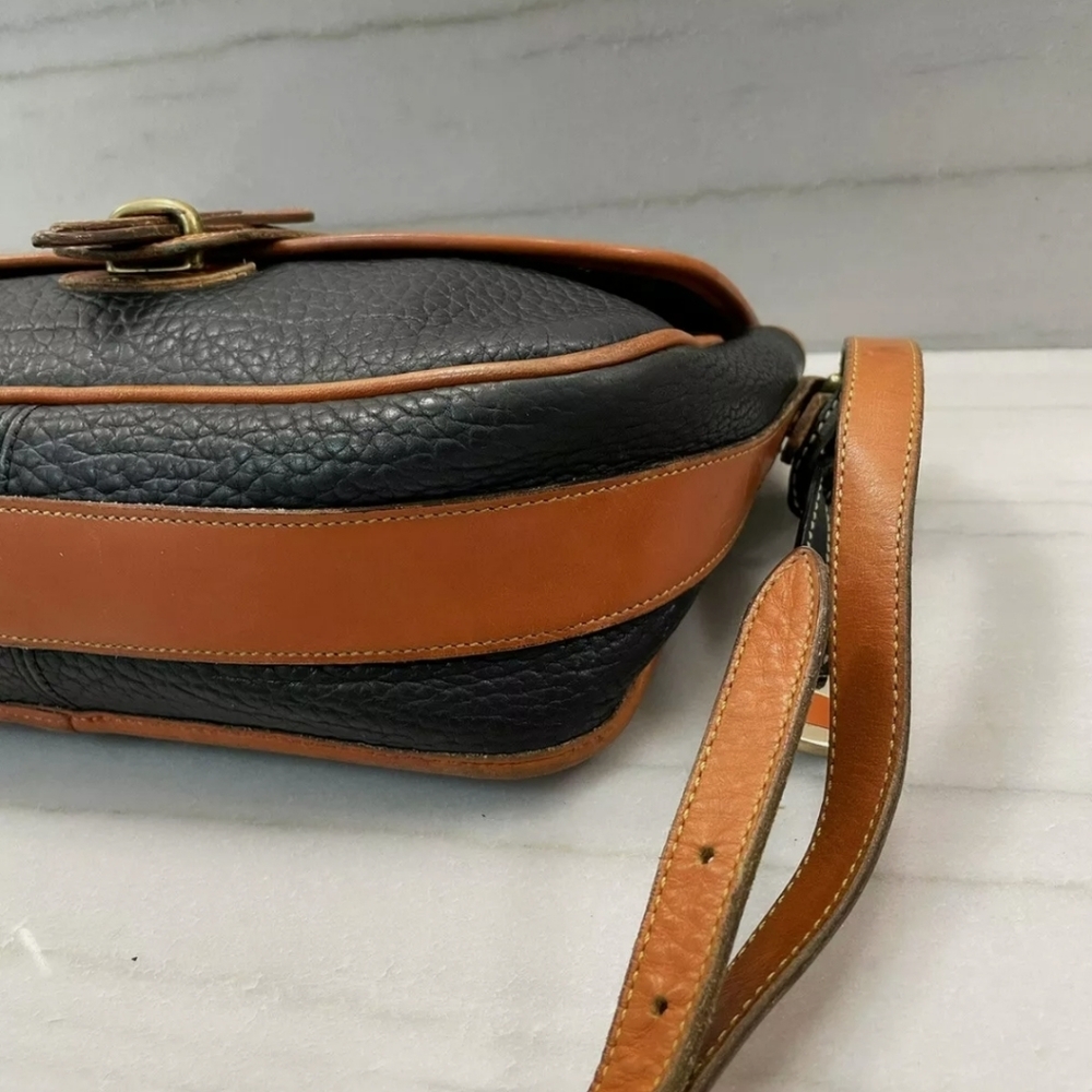DOONEY & BOURKE All Weather Leather Equestrian Vintage Satchel Crossbody Bag - Picture 8 of 16